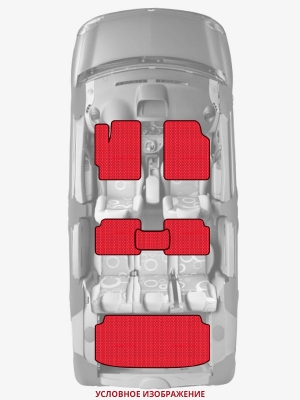 ЭВА коврики «Queen Lux» комплект для Honda CR-X Del Sol